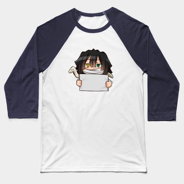 kimetsu no yaiba - Iguro Obanai Baseball T-Shirt by Anet Garol